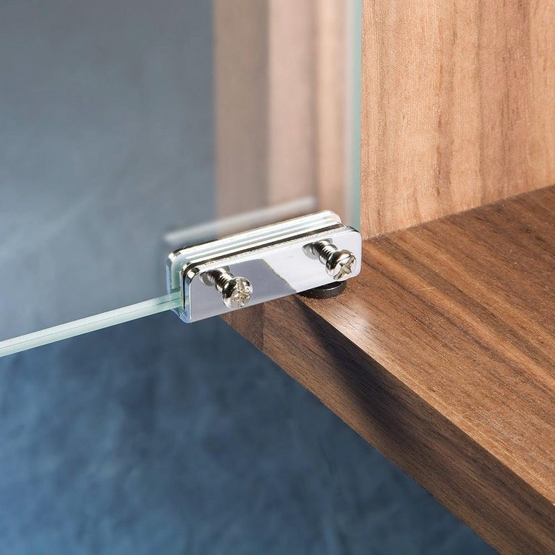 ROCKLER Glass Door Pivot Hinge  Polished Brass Pair - Image 5